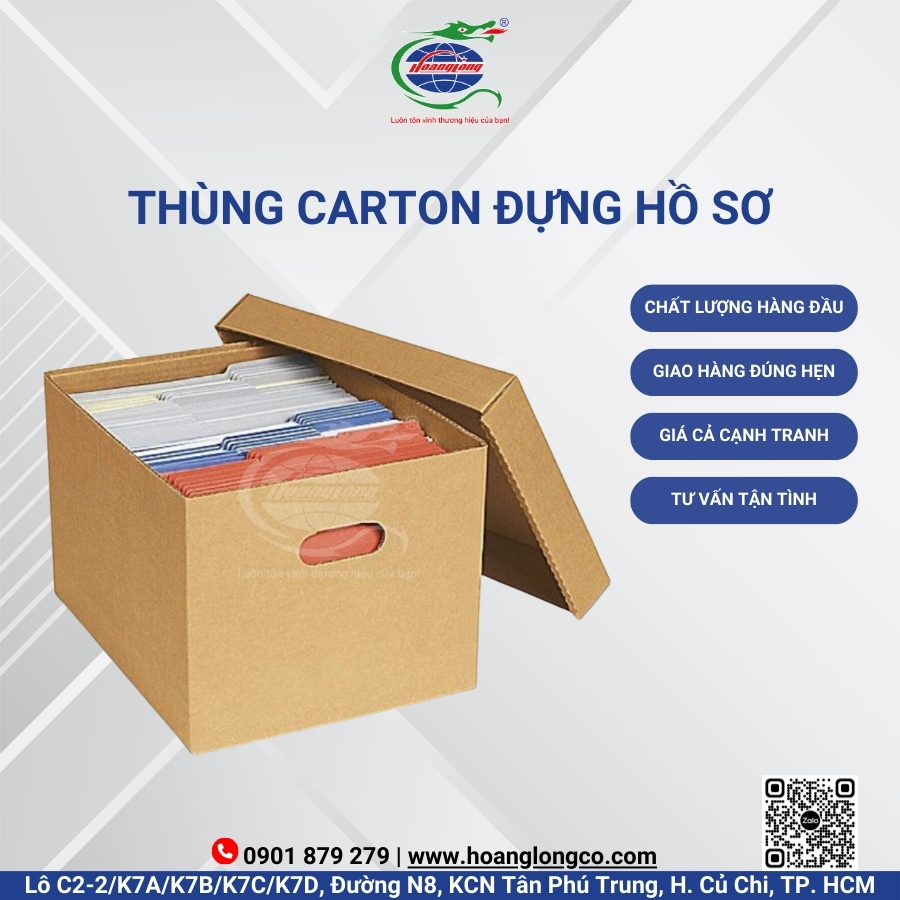 Thùng carton đựng hồ sơ